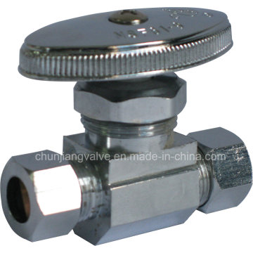 Compression Connection Brass Straight Stop Valve (K10)